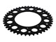 Couronne AKOA alu "noir anodisé" 43 dents, vélomoteurs Puch Maxi