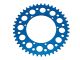 Couronne AKOA alu "bleu anodisé" 44 dents, vélomoteurs Puch Maxi