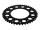 Couronne AKOA alu "noir anodisé" 44 dents, vélomoteurs Puch Maxi