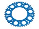 Couronne AKOA alu "bleu anodisé" 45 dents, vélomoteurs Puch Maxi