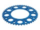 Couronne AKOA alu "bleu anodisé" 45 dents, vélomoteurs Puch Maxi