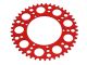 Couronne AKOA alu "rouge anodisé" 45 dents, vélomoteurs Puch Maxi