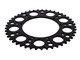 Couronne AKOA alu "noir anodisé" 45 dents, vélomoteurs Puch Maxi