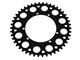 Couronne AKOA alu "noir anodisé" 46 dents, vélomoteurs Puch Maxi
