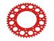 Couronne AKOA alu "rouge anodisé" 47 dents, vélomoteurs Puch Maxi