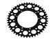 Couronne AKOA alu "noir anodisé" 47 dents, vélomoteurs Puch Maxi