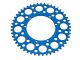 Couronne AKOA alu "blau anodisé" 49 dents, vélomoteurs Puch Maxi