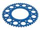 Couronne AKOA alu "blau anodisé" 49 dents, vélomoteurs Puch Maxi