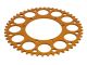 Couronne AKOA alu "or anodisé" 49 dents, vélomoteurs Puch Maxi