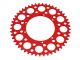 Couronne AKOA alu "rouge anodisé" 49 dents, vélomoteurs Puch Maxi