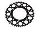 Couronne AKOA alu "noir anodisé" 49 dents, vélomoteurs Puch Maxi
