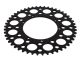 Couronne AKOA alu "noir anodisé" 49 dents, vélomoteurs Puch Maxi