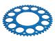Couronne AKOA alu "bleu anodisé" 50 dents, vélomoteurs Puch Maxi