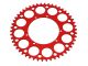 Couronne AKOA alu "rouge anodisé" 50 dents, vélomoteurs Puch Maxi