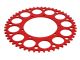 Couronne AKOA alu "rouge anodisé" 50 dents, vélomoteurs Puch Maxi