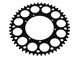 Couronne AKOA alu "noir anodisé" 50 dents, vélomoteurs Puch Maxi