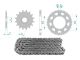 kit chaîne Yamaha DTR50 13 x 53 / 420 sans O-Ring (K3436) acier