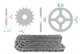 Kettenkit 12 x 52 / 420 ohne O-Ring (K1081) Stahl
