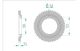 Couronne acier 52 dents 420, Derbi GPR 50 R