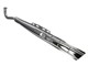 Auspuff 28 mm Puch mit Logo und Nummer (2-Teiler)
