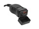 USB-/USB-C-Ladegerät mit Lenker-/Rückspiegelhalterung für Motorrad, Roller und Quad, geeignet zum Laden von Smartphone/Handy und GPS.