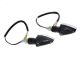 Paire de clignotants à Led's look carbone (M8), homologation E8 universel vélomoteurs, scooter, motos