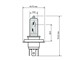 Halogen-Birne HS1, weiss 12V 35/35W