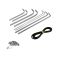 Baguettes protection enjoliveur de marche pieds, scooter Vespa 150cc GL (VLA)