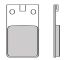 Bremsbeläge vorne Galfer organisch 31.6 x 52.1 x 5.5 mm