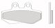 Plaquettes de frein 76.8 x 41.8 x 7.4 mm