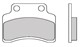 Bremsbeläge vorne Galfer organisch 59.8 x 45.0 x 6.4 mm