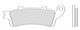 Plaquettes de frein Galfer semi-métal 115 x 41.1 x 7.5 mm