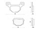 Plaquettes de frein Galfer semi-métal, scooter TGB avant / moto Rieju MRT / Suzuki GN125