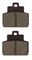 Plaquettes de frein arrière Galfer organiques (55.3 x 52.1 x 7.6 mm), scooter Vespa GTV-GTS / X-EVO 125-300cc