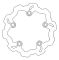 Bremsscheibe Galfer wave disc hinten 210/109/5mm