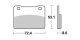 Bremsbelag Lucas MCB849 SRM (Paar)