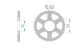 Couronne Aprilia, RS 125cc 2-t 99-05, 520/49D