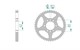 Couronne Yamaha, DT 125 LC 2, 428/49D