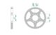 Couronne Yamaha, DT 125 LC 2, 428/53D