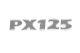 Aufkleber chrom "PX125"