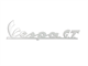 Emblem chrom "Vespa GT" Vespa 164x43 mm