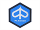 Emblem Alu Piaggio Lenkkopf (selbstklebend)