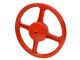 Roue arrière rouge, vélomoteur Piaggio Ciao, SI