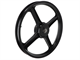 Roue avant noire, vélomoteur Piaggio Ciao, SI