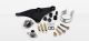Support de pot YASUNI Scooter Carrera 20 complet avec visserie (TUB424C, TUB424CK)