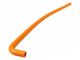 Durite de refroidissement en silicone, ORANGE coudée 1x à 90° et 1x à 45°, 1 mètre