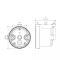 Compteur de vitesse Koso GP Style chrome Style d=48mm