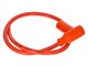 Cable de bougie Racing, avec antiparasite silicone, orange
