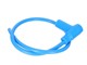 Cable de bougie Racing, avec antiparasite silicone, bleu