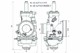 Polini CP 19 mm Vergaser (Kabelchoke) Gummiflansch